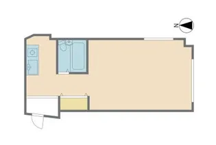 ハイツ中原通【4階】の間取り