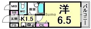 エスリード三宮フラワーロード【13階】の間取り