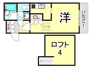 ベルグリーン熊内【5階】の間取り