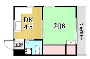 モリイアパートメント【2階】の間取り
