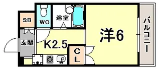 普茶マンション【1階】の間取り