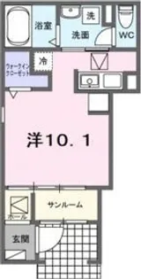 兵庫県西宮市上ケ原三番町【アパート】の間取り