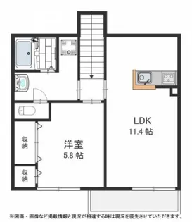 兵庫県神戸市中央区野崎通1丁目【アパート】の間取り