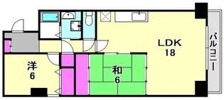 シャンボール三宮【5階】の間取り