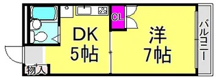 城の下ハイツA棟【1階】の間取り
