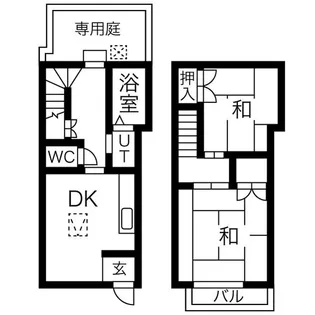 兵庫県神戸市灘区友田町1丁目【一戸建】の間取り