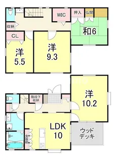 兵庫県西宮市寿町【一戸建】の間取り