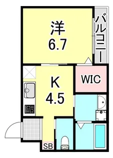 兵庫県神戸市須磨区妙法寺【アパート】の間取り
