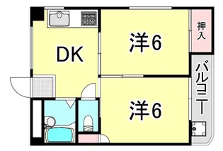 ブリード神戸壱番館【3階】の間取り
