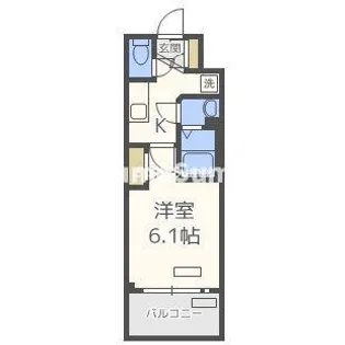 大阪府大阪市西区新町3丁目【マンション】の間取り