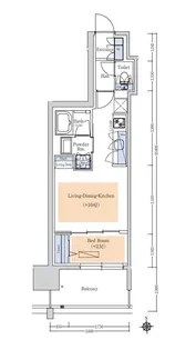 大阪府大阪市西区阿波座1丁目【マンション】の間取り