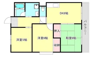 シティハイツ立花2【4階】の間取り