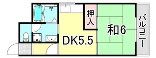兵庫県尼崎市武庫之荘1丁目【アパート】の間取り