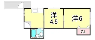 兵庫県神戸市東灘区御影山手5丁目【マンション】の間取り