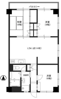 兵庫県神戸市東灘区御影山手2丁目【マンション】の間取り