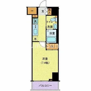 ジェノヴィア目黒南グリーンヴェール【2階】の間取り