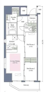 大阪府大阪市西区西本町2丁目【マンション】の間取り