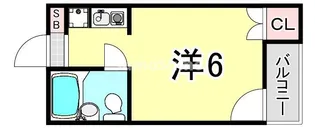 兵庫県尼崎市東園田町1丁目【マンション】の間取り