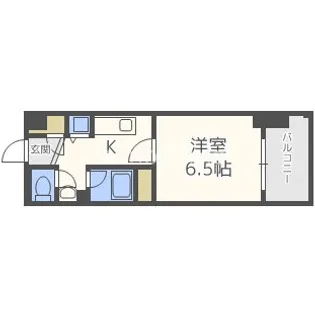 大阪府大阪市西区本田1丁目【マンション】の間取り