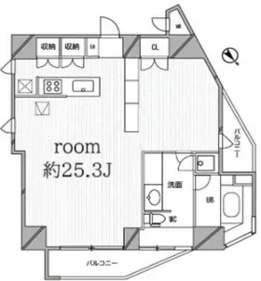 コートモデリア広尾【6階】の間取り