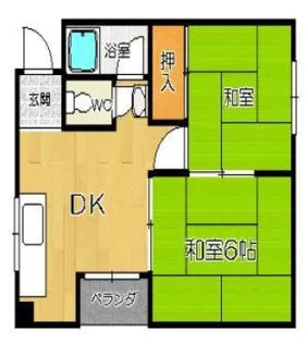 中野マンション【4階】の間取り