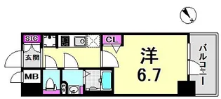 兵庫県神戸市兵庫区西出町2丁目【マンション】の間取り