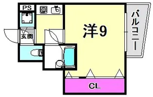サンビルダーウエスト【4階】の間取り