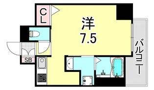 兵庫県神戸市兵庫区三川口町2丁目【マンション】の間取り