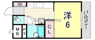 兵庫県尼崎市南武庫之荘1丁目【アパート】の間取り