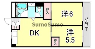 兵庫県尼崎市上坂部3丁目【アパート】の間取り