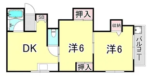 新光マンション【4階】の間取り
