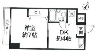 兵庫県神戸市兵庫区大開通5丁目【マンション】の間取り