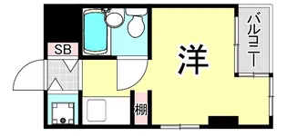夙川羽衣町パークハイムⅡ【3階】の間取り