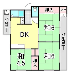 第三西宮マンション【4階】の間取り