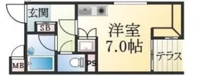 兵庫県神戸市須磨区天神町3丁目【マンション】の間取り