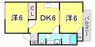 兵庫県神戸市兵庫区馬場町【アパート】の間取り