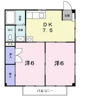 兵庫県神戸市兵庫区熊野町2丁目【アパート】の間取り