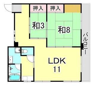 日東マンション【3階】の間取り