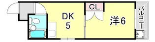 三甲イエム【5階】の間取り