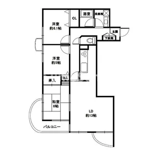 兵庫県神戸市東灘区森北町6丁目【アパート】の間取り
