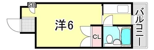 兵庫県神戸市兵庫区下祇園町【マンション】の間取り