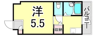 兵庫県神戸市兵庫区下祇園町【マンション】の間取り
