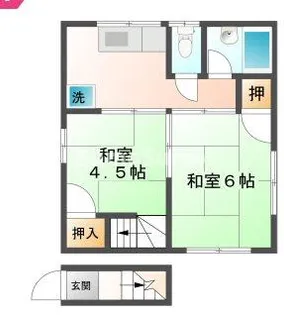 兵庫県神戸市長田区長田天神町5丁目【アパート】の間取り