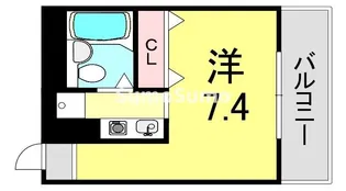 兵庫県神戸市兵庫区荒田町1丁目【マンション】の間取り