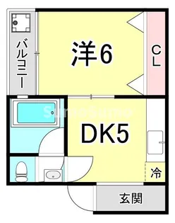 兵庫県神戸市兵庫区塚本通3丁目【マンション】の間取り