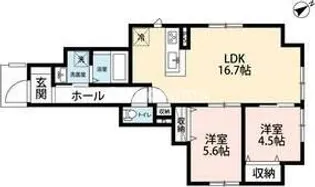 福岡県福岡市中央区警固2丁目【アパート】の間取り