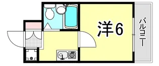 フルール岡本【4階】の間取り