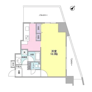 TKフラッツ渋谷【10階】の間取り