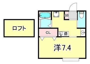 兵庫県神戸市長田区五番町2丁目【アパート】の間取り