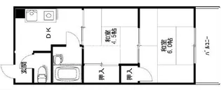 兵庫県神戸市灘区岩屋北町1丁目【マンション】の間取り